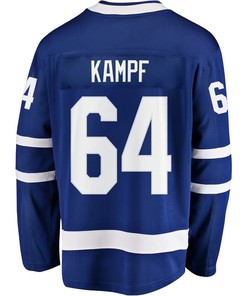 David Kampf 64 Toronto Maple Leafs Stanley Cup 2023 Playoffs Patch Home Breakaway Men Jersey - Blue - Robokeg
