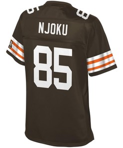 David Njoku Cleveland Browns Nfl Pro Line Womens Historic Logo Player Jersey - Brown - Robokeg