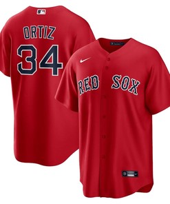 David Ortiz 34 Boston Red Sox Alternate Men Jersey - Red - Robokeg