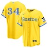 David Ortiz 34 Boston Red Sox City Connect Jersey - Gold/Light Blue - Robokeg