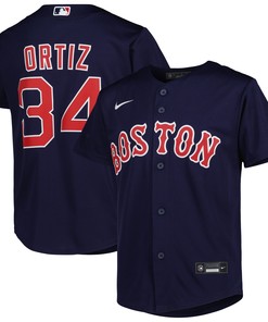 David Ortiz Boston Red Sox 2022 Hall Of Fame Replica Player Jersey Navy Mlb - Robokeg