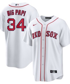 David Ortiz Boston Red Sox Big Papi 34 Men Jersey - White - Robokeg
