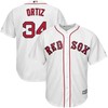 David Ortiz Boston Red Sox Home Official Cool Base Player Jersey - White - Robokeg