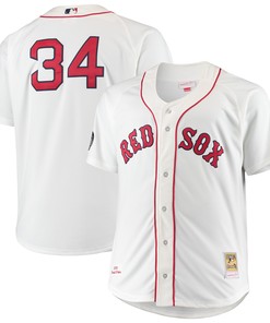 David Ortiz Boston Red Sox Mitchell & Ness Big & Tall Home Authentic Player Jersey - White Mlb - Robokeg