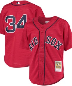 David Ortiz Boston Red Sox Mitchell & Ness Cooperstown Collection Batting Practice Jersey - Red Mlb - Robokeg