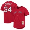 David Ortiz Boston Red Sox Mitchell & Ness Cooperstown Collection Mesh Batting Practice Jersey - Red Mlb - Robokeg