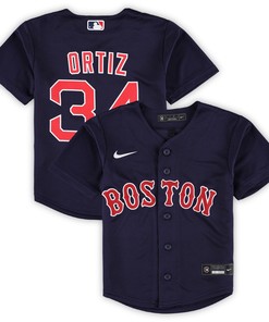 David Ortiz Boston Red Sox Preschool 2022 Hall Of Fame Replica Player Jersey Navy Mlb - Robokeg