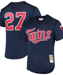 David Ortiz Minnesota Twins Mitchell & Ness 2002 Cooperstown Collection Mesh Batting Practice Jersey - Navy Mlb - Robokeg
