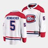 David Reinbacher #5 Montreal Canadiens 2023 NHL Draft Away Men Jersey - White - Robokeg