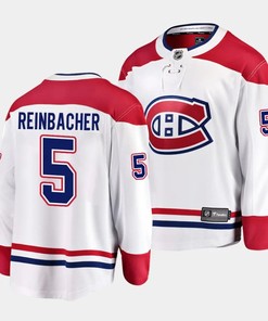 David Reinbacher #5 Montreal Canadiens 2023 NHL Draft Away Men Jersey - White - Robokeg