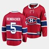 David Reinbacher #5 Montreal Canadiens 2023 NHL Draft Home Men Jersey - Red - Robokeg