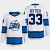 David Rittich 33 Reverse Retro 2.0 2022 Winnipeg Jets White Jersey Primegreen - Robokeg