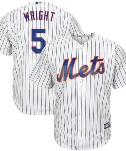 David Wright New York Mets Home Big And Tall Cool Base Player Jersey - White Royal - Robokeg