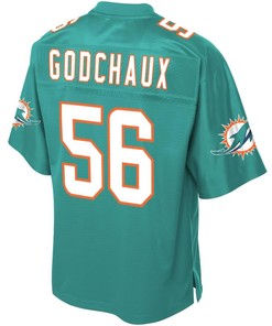 Davon Godchaux Miami Dolphins Nfl Pro Line Player Jersey - Aqua - Robokeg