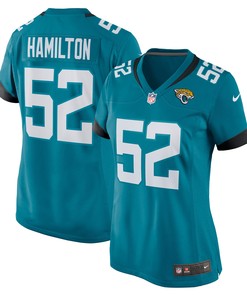 Davon Hamilton Jacksonville Jaguars Womens Game Jersey - Teal Nfl - Robokeg