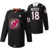Dawson Mercer 18 New Jersey Devils 2022 Hispanic Heritage Night Black Jersey Jersey - Robokeg