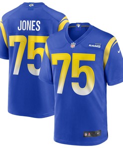 Deacon Jones Los Angeles Rams Game Retired Player Jersey - Royal Nfl - Robokeg