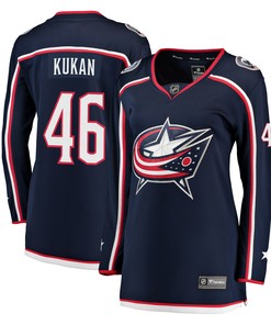 Dean Kukan Columbus Blue Jackets Fanatics Branded Womens Breakaway Jersey - Navy Nhl - Robokeg
