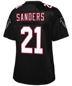 Deion Sanders Atlanta Falcons Nfl Pro Line Womens Retired Player Jersey - Black - Robokeg