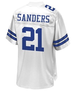 Deion Sanders Dallas Cowboys Nfl Pro Line Retired Team Player Jersey - White - Robokeg