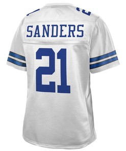 Deion Sanders Dallas Cowboys Nfl Pro Line Womens Retired Player Jersey - White - Robokeg