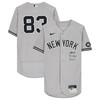 Deivi Garcia New York Yankees Fanatics Autographed Player-issued #83 Jersey From The 2021 Mlb Season With Pi 2021 Season Inscription - Gray - Robokeg