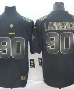 Demarcus Lawrence #90 Dallas Cowboys Nfl Explosion Legendary Gold Black Jersey - Robokeg