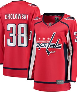Dennis Cholowski Washington Capitals Fanatics Branded Womens Home Breakaway Player Jersey - Red Nhl - Robokeg