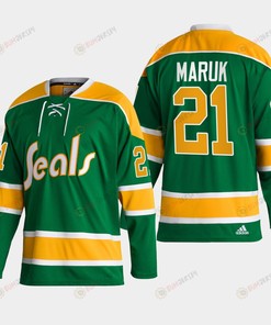 Dennis Maruk 21 California Golden Seals Green Reverse Retro 2.0 Jersey 2022-23 - Robokeg