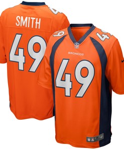 Dennis Smith Denver Broncos Game Retired Player Jersey - Orange Nfl - Robokeg