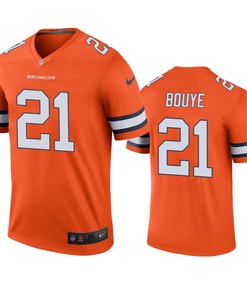 Denver Broncos A.j. Bouye Orange Color Rush Legend Jersey - Robokeg