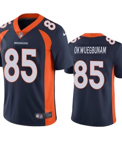 Denver Broncos Albert Okwuegbunam Navy Vapor Untouchable Limited Jersey - Robokeg