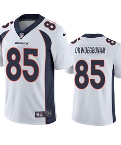Denver Broncos Albert Okwuegbunam White Vapor Untouchable Limited Jersey - Robokeg