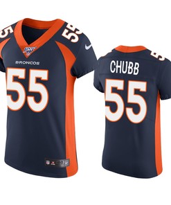 Denver Broncos Bradley Chubb Navy 100th Season Vapor Elite Jersey - Robokeg