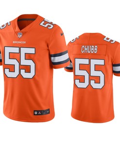 Denver Broncos Bradley Chubb Orange Nike Color Rush Limited Jersey - Robokeg