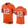Denver Broncos Brendan Langley Orange Color Rush Legend Jersey - Robokeg