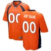 Denver Broncos Custom Game Jersey - Orange Custom Jerseys Nfl - Robokeg