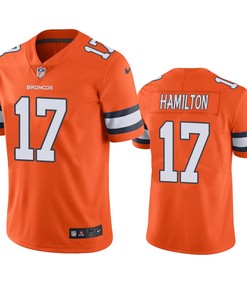 Denver Broncos Daesean Hamilton Orange Nike Color Rush Limited Jersey - Robokeg