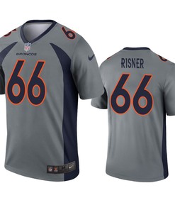 Denver Broncos Dalton Risner Gray Inverted Legend Jersey - Robokeg