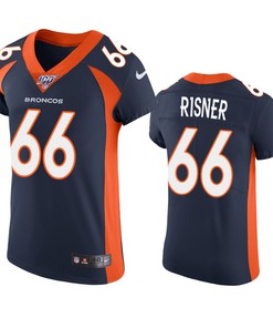 Denver Broncos Dalton Risner Navy 100th Season Vapor Elite Jersey - Robokeg