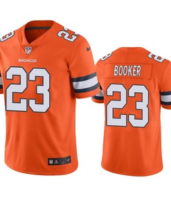 Denver Broncos Devontae Booker Orange Nike Color Rush Limited Jersey - Robokeg