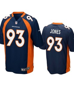 Denver Broncos Dremont Jones 2019 Nfl Draft Navy Game Jersey - Robokeg