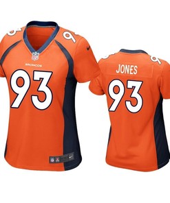 Denver Broncos Dremont Jones 2019 Nfl Draft Orange Game Womens Jersey - Robokeg