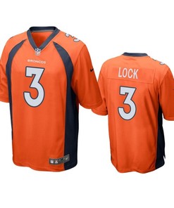 Denver Broncos Drew Lock 2019 Nfl Draft Orange Game Jersey - Robokeg