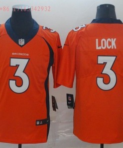 Denver Broncos Drew Lock #3 2020 Nfl Orange Jersey Jersey - Robokeg
