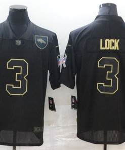 Denver Broncos Drew Lock #3 Nfl 2020 Black Jersey - Robokeg
