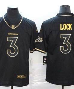 Denver Broncos Drew Lock #3 Nfl 2020 Black Jersey - Robokeg