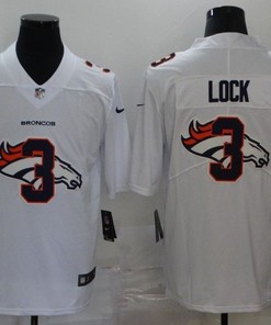 Denver Broncos Drew Lock #3 Nfl 2020 White Jersey - Robokeg
