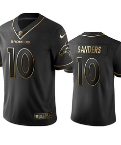 Denver Broncos Emmanuel Sanders Black Golden Edition 2019 Vapor Untouchable Limited Jersey - Mens - Robokeg
