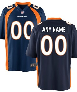 Denver Broncos Game Custom Jersey Navy Custom Jerseys Nfl - Robokeg